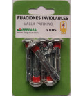 Fijaciones inviolables 6 Uds