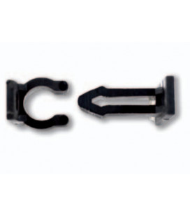 Retenedor clip nylon 2 piezas