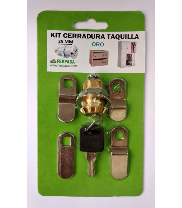 Kit Cerraduras para Taquilla 25 ORO