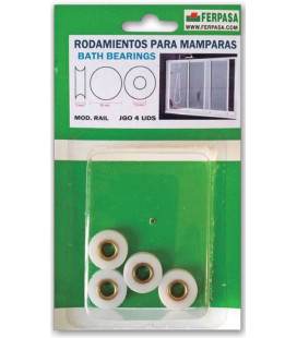 Rodamientos de Mampara Mod. Rail (4 Uds.)