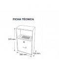 Cenicero Pared Inox