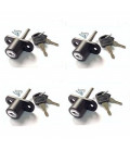 Cerradura de ventanas correderas Blanco PACK 2 - LLAVES IGUALES