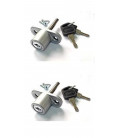Cerradura de ventanas correderas Blanco PACK 2 - LLAVES IGUALES