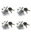 Cerradura de ventanas correderas Blanco PACK 2 - LLAVES IGUALES