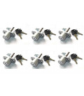 Cerradura de ventanas correderas Blanco PACK 2 - LLAVES IGUALES