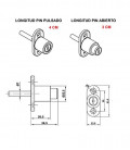 Cerradura de ventanas correderas Blanco PACK 2 - LLAVES IGUALES