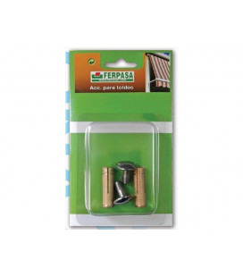 JGO. TACO Y TORNILOS INOX ANCLAJE LONA