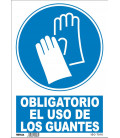 CARTEL OBLIGATORIO USO GUANTES