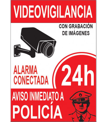 Señal Adhesiva Zona Videovigilada