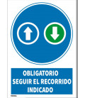 CARTEL OBLIGATORIO SEGUIR RECORRIDO