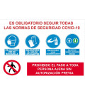 Cartel obligatorio control temperatura