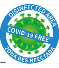 CARTEL ZONA DESINFECTADA