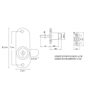 Pack Cerradura Abatible y Corredera Misma llave