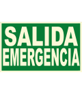 Cartel Nº1034 SALIDA EMERGENCIA 29,7x21 CM