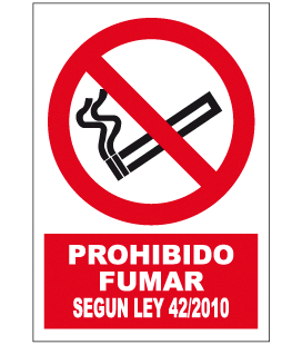 CARTEL PROHIBIDO FUMAR