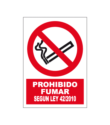 CARTEL PROHIBIDO FUMAR