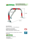 VALLA PARKING ZINCADA CON PORTACANDADO