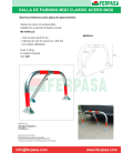 VALLA PARKING MOD CLASSIC INOX C/PORTACANDADO
