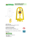 Valla de parking con cerradura termolacada EASY-PROMO